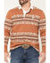 Image #2 - RANK 45&reg; Men's Southwestern Striped Rugby Polo Shirt, Cognac, hi-res