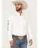 Image #1 - Ariat Men's Team Logo Solid Long Sleeve Button-Down Western Shirt, , hi-res