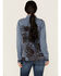 Image #4 - Cleo + Wolf Women's Axel Printed Long Sleeve Button-Down Shirt , Indigo, hi-res