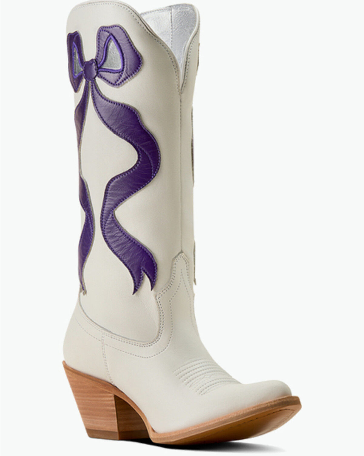 Ariat Women's Beaux Western Boots - Round Toe, White, hi-res