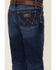 Image #4 - Wrangler Retro Boys' Troxler Dark Wash Relaxed Bootcut Stretch Denim Jeans , Blue, hi-res