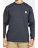 Image #5 - Carhartt Men's Loose Fit Heavyweight Long Sleeve Logo Pocket Work T-Shirt - Big & Tall, Medium Grey, hi-res