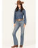 Image #1 - Wrangler Women's Ada Medium Wash Bespoke High Rise Bootcut Stretch Denim Jeans, Medium Wash, hi-res