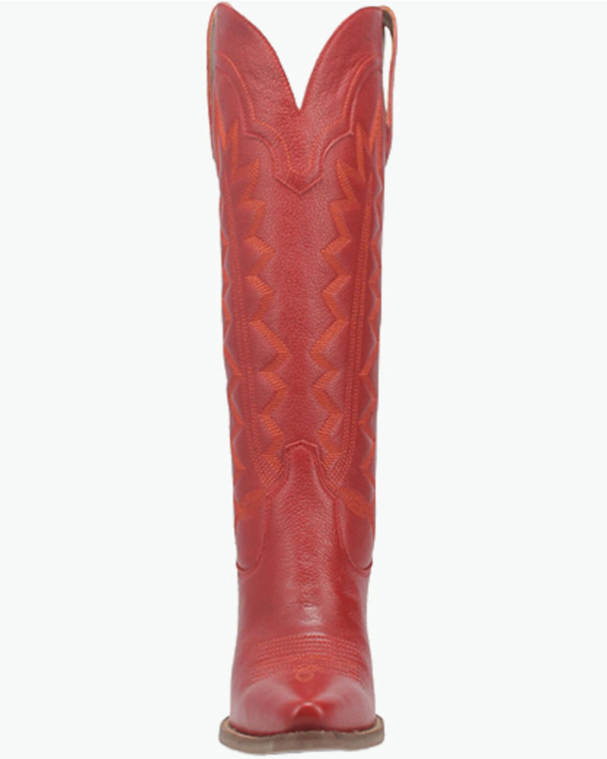 Image #4 - Dingo Women's High Cotton Tall Western Boots - Round Toe, Red, hi-res