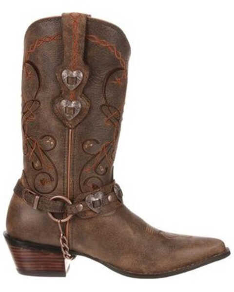 Image #3 - Durango Women's Crush Western Boots, Brown, hi-res