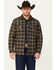 Image #1 - Cody James Men's Prescott Plaid Print Puffer Jacket - Big , Black, hi-res