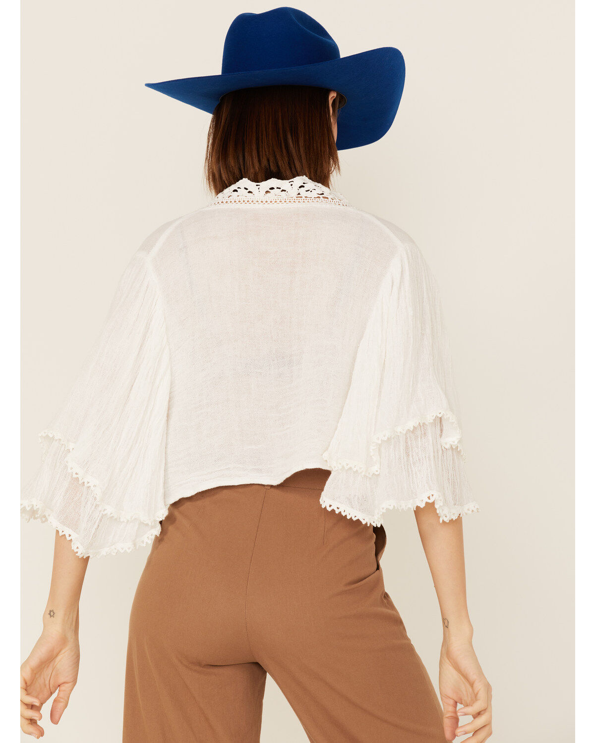 Image #4 - Jen's Pirate Booty Women's Halogen Top, White, hi-res