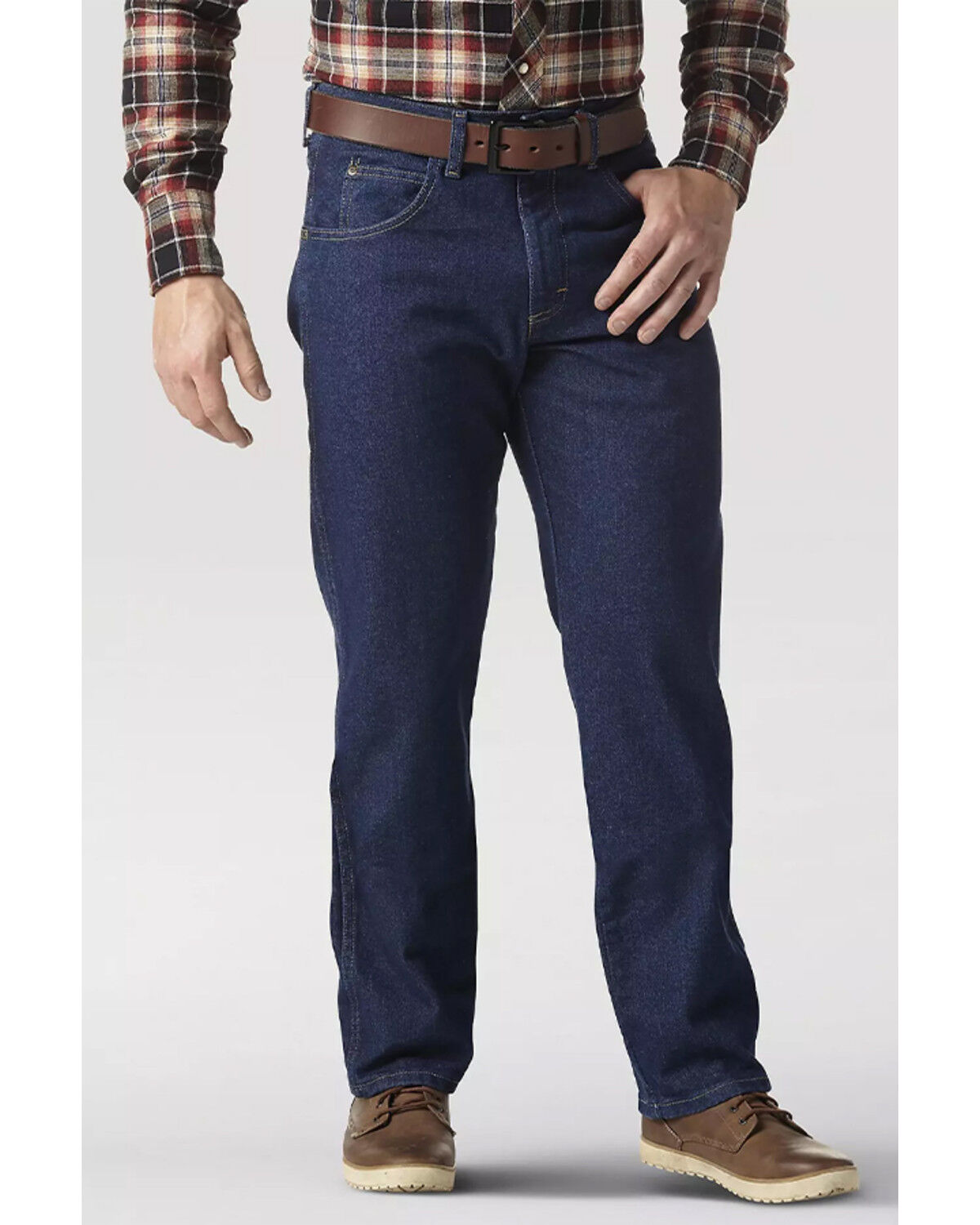Wrangler Men's Rugged Wear&reg; Relaxed Straight Denim Jeans - Big, Blue, hi-res