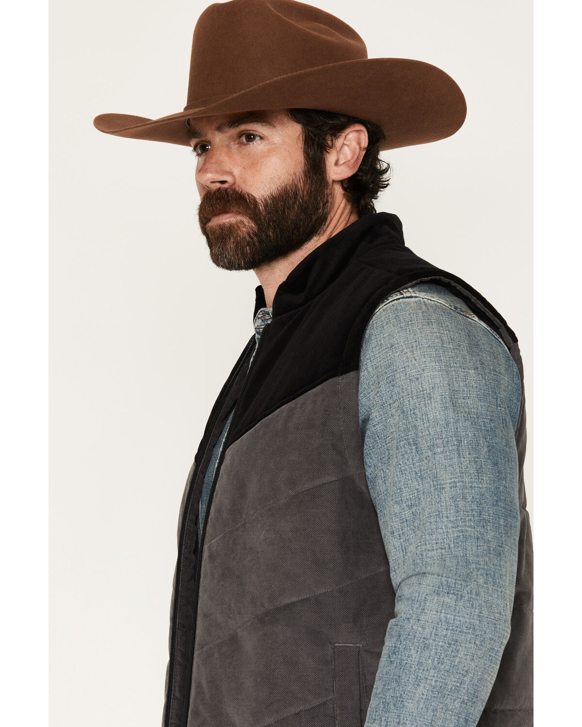 Image #2 - Moonshine Spirit&reg; Men's Lone Star Lightweight Corduroy Puffer Vest, Black, hi-res