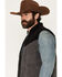 Image #2 - Moonshine Spirit&reg; Men's Lone Star Lightweight Corduroy Puffer Vest, Black, hi-res