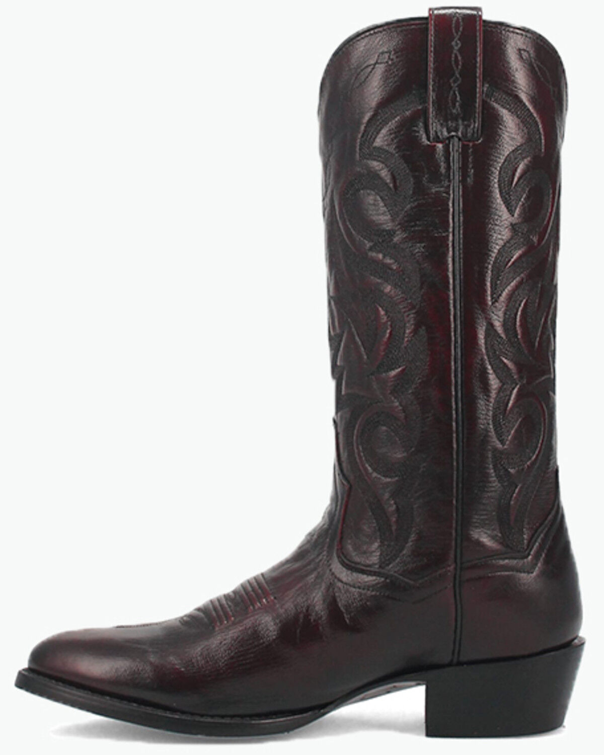 Image #6 - Dan Post Men's Mignon Western Boots - Round Toe, Black Cherry, hi-res