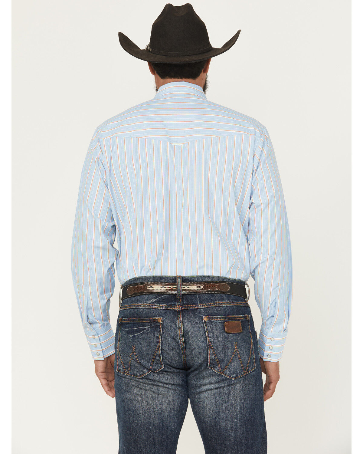 Image #4 - Ely Walker Men's Striped Print Long Sleeve Snap Western Shirt - Tall, , hi-res