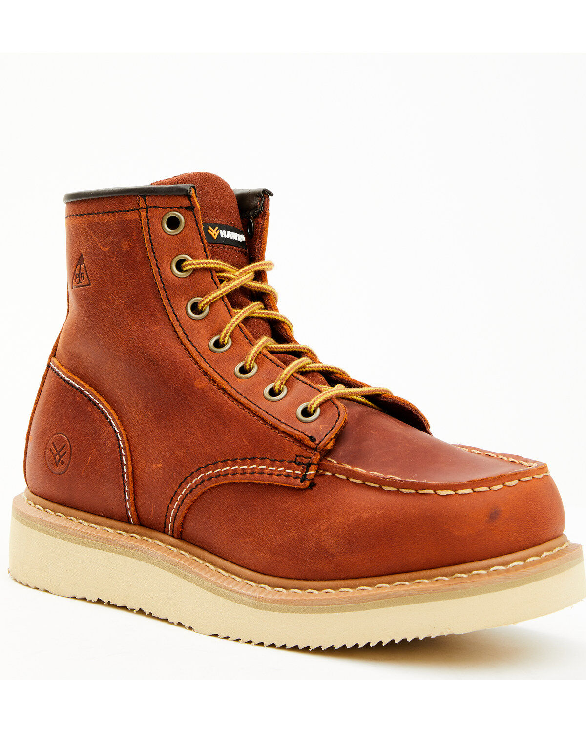 Image #1 - Hawx Women's 6" Gradient Lace-Up Work Boots - Soft Toe, Brown, hi-res