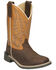 Image #1 - Smoky Mountain Little Boys' Adobe Western Boots - Broad Square Toe, Brown, hi-res