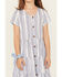 Image #3 - Shyanne Girls' Striped Button Down Dress and Scrunchie Set, Blue, hi-res