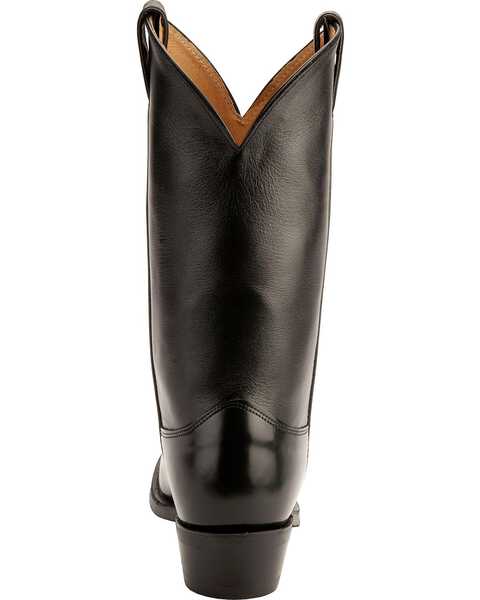 Image #7 - Justin Uniform Western Boots - Round Toe, Black, hi-res