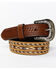 Image #1 - Cody James Boys' Horse Hair Multicolored Inlay Belt, Lt Brown, hi-res