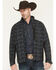 Image #1 - RANK 45&reg; Men's Aries Tonal Southwestern Softshell Jacket - Tall, Black, hi-res