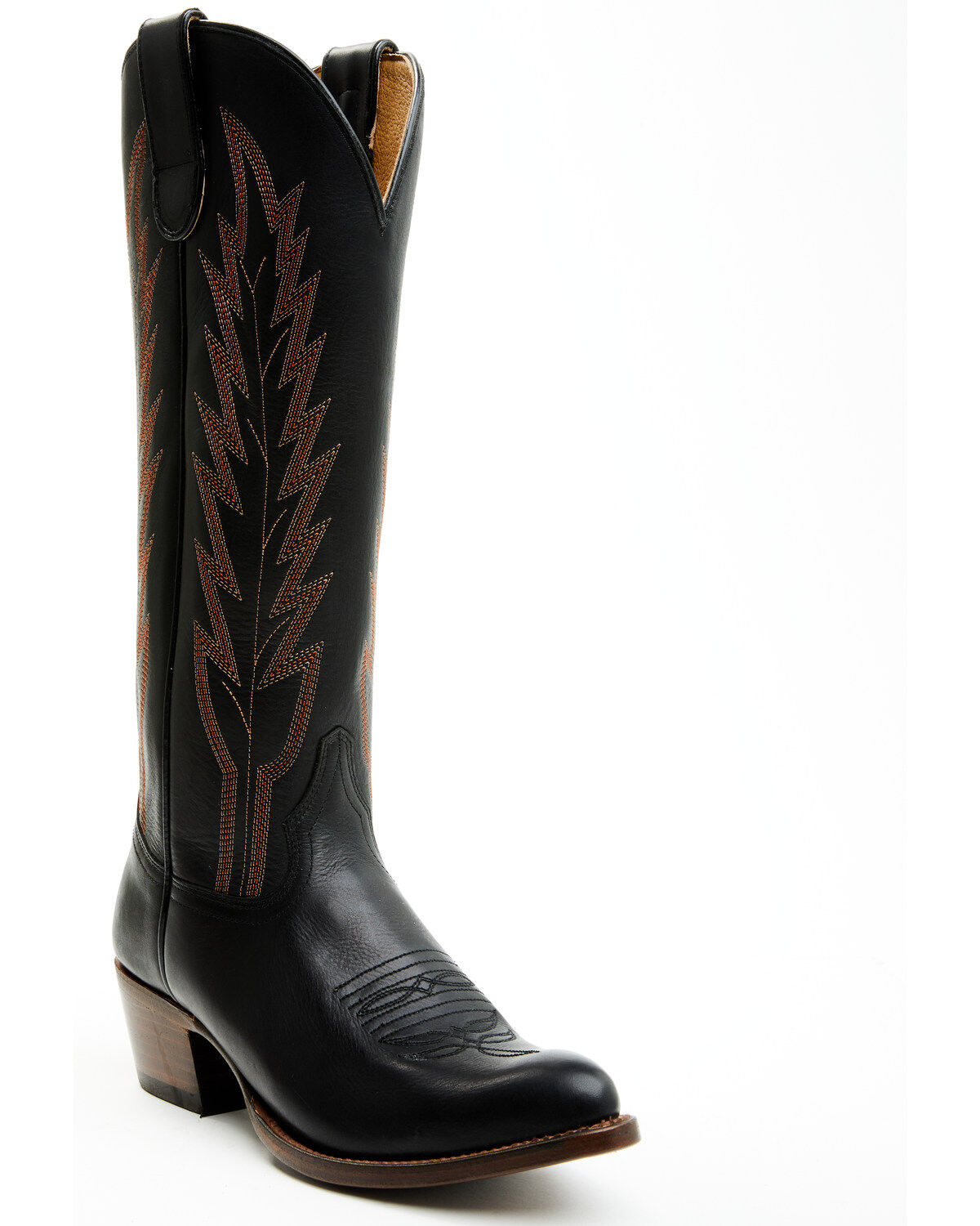 Image #1 - Macie Bean Burnin' Daylight Western Boots - Round Toe, Black, hi-res
