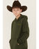 Image #3 - Ariat Boys' Steer Graphic Hooded Sweatshirt, Green, hi-res