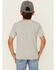 Image #4 - Carhartt Little Boys' Solid Short Sleeve Pocket T-Shirt , Grey, hi-res