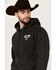 Image #3 - Cowboy Hardware Men's Lock & Load Hooded Jacket , Black, hi-res