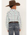 Image #4 - Cody James Boys' Flying Cloud Long Sleeve Plaid Snap Shirt, White, hi-res