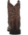 Image #5 - Dan Post Little Girls' Leopard Western Boots - Broad Square Toe, Leopard, hi-res