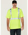 Image #3 - Hawx Men's Hi-Vis Reflective Short Sleeve Work T-Shirt - Big , Yellow, hi-res