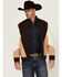 Image #1 - RANK 45&reg; Men's Color Block Bomber Filled Windbreaker Jacket, Coffee, hi-res