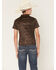 Image #4 - RANK 45&reg; Boys' Tonal Southwestern Short Sleeve Button-Down Polo Shirt, Coffee, hi-res