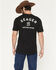 Image #1 - Seager Men's Branded Short Sleeve Graphic T-Shirt, Black, hi-res