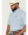 Image #2 - Cinch Men's Micro Plaid Print Short Sleeve Button-Down Western Shirt, White, hi-res