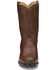 Image #5 - Justin Men's Classics Deerlite Roper Western Boots - Medium Toe, Chestnut, hi-res