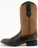 Image #3 - Ferrini Men's Colton Western Boot - Broad Square Toe, Black, hi-res