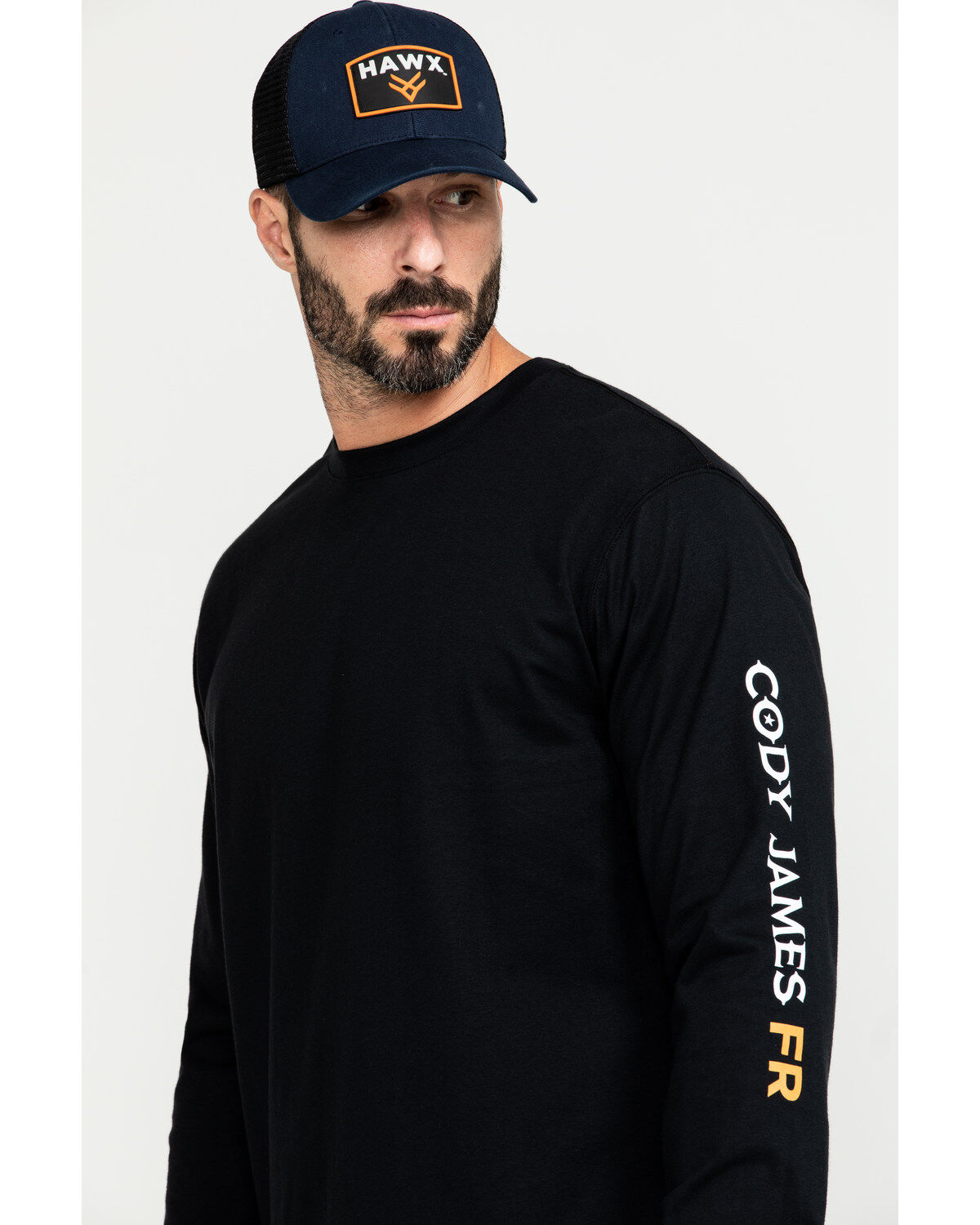 Image #5 - Cody James Men's FR Logo Long Sleeve Stretch Work Shirt, , hi-res