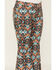 Image #2 - Rock & Roll Denim Girls' Geo Print Stretch Bell Bottom Jeans , Tan, hi-res