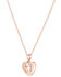 Image #3 - Montana Silversmiths Women's Let's Dance A Little Rose Gold Heart Necklace, Silver, hi-res