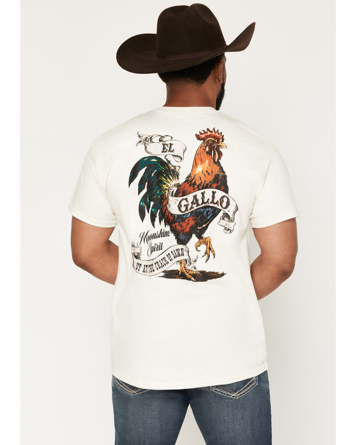 Image #1 - Moonshine Spirit&reg;&nbsp;Men's El Gallo Short Sleeve Graphic T-Shirt, Cream, hi-res