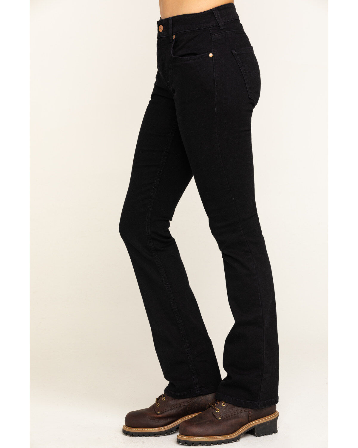 Image #3 - Women's Dickies Perfect Shape Bootcut Stretch Denim Jeans, Black, hi-res