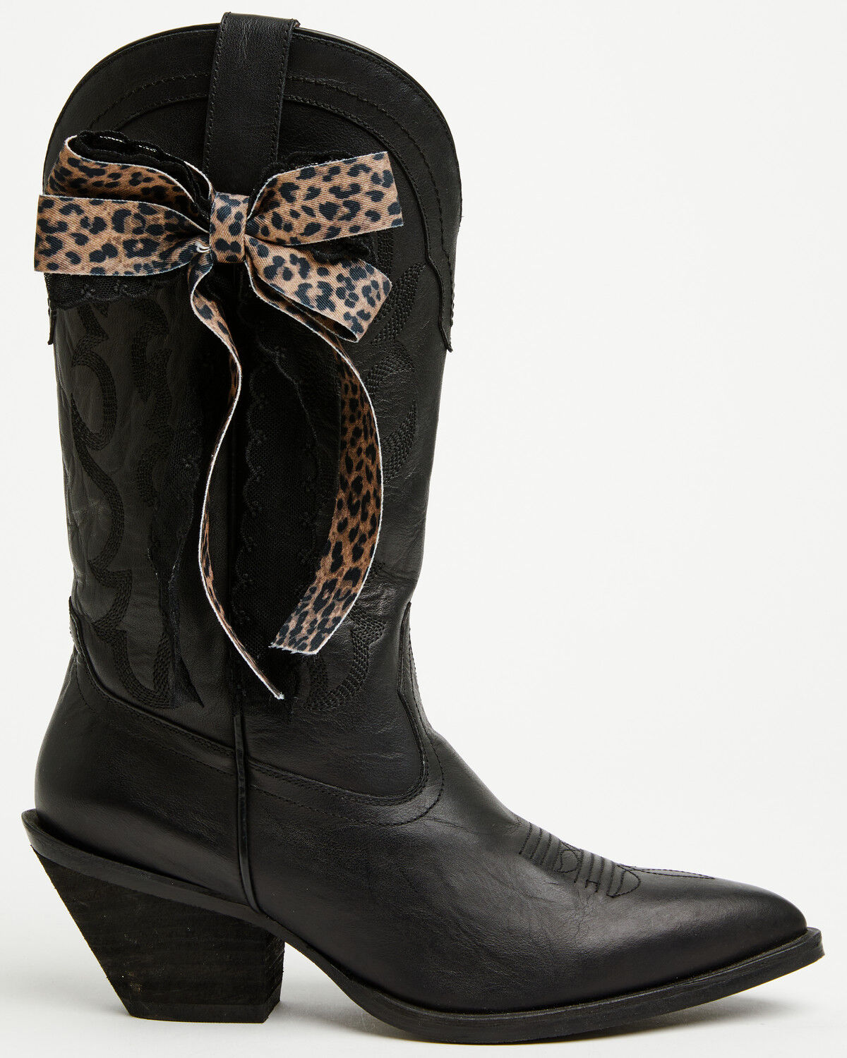 Shyanne Women's Leopard Lace Boot Bow, Leopard, hi-res