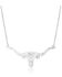Image #2 - Montana Silversmiths Women's Out West Longhorn Necklace, Silver, hi-res