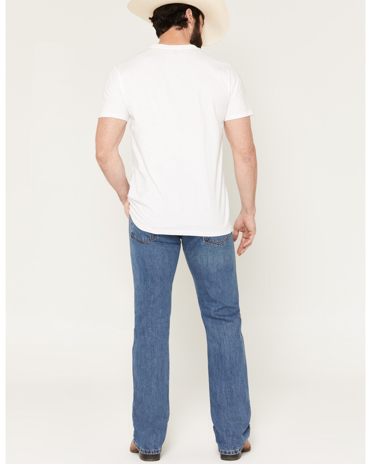 Image #3 - Levi's Men's 517&trade; Medium Wash Slim Bootcut Denim Jeans, Blue, hi-res