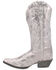 Image #3 - Laredo Women's Dream Girl Western Boots - Snip Toe, Silver, hi-res