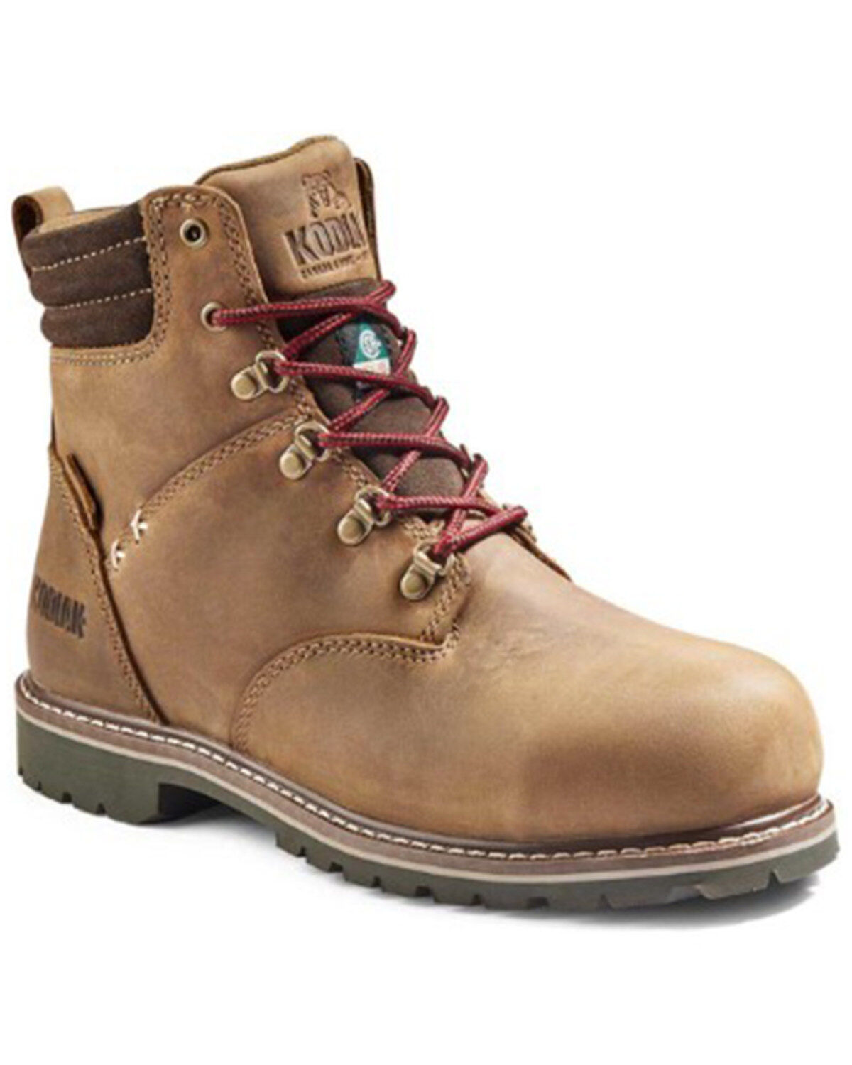 Kodiak Women's Bralorne 6" Waterproof Work Boots - Composite Toe, Medium Brown, hi-res