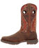 Image #3 - Durango Men's Rebel Ventilated Performance Western Boots - Square Toe, Chestnut, hi-res