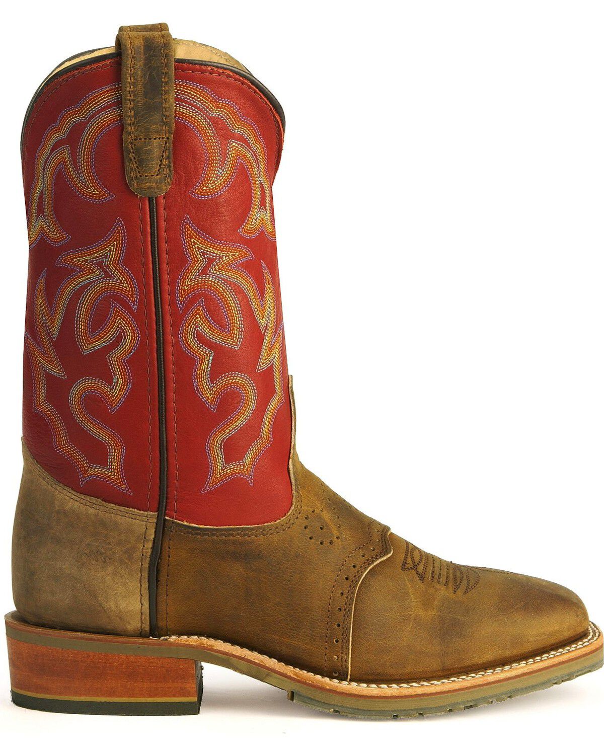 Image #2 - Double-H Men's Western Work Boots, Golden Tan, hi-res