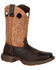 Image #2 - Rebel by Durango Men's Waterproof Steel Toe Western Work Boots, Brown, hi-res
