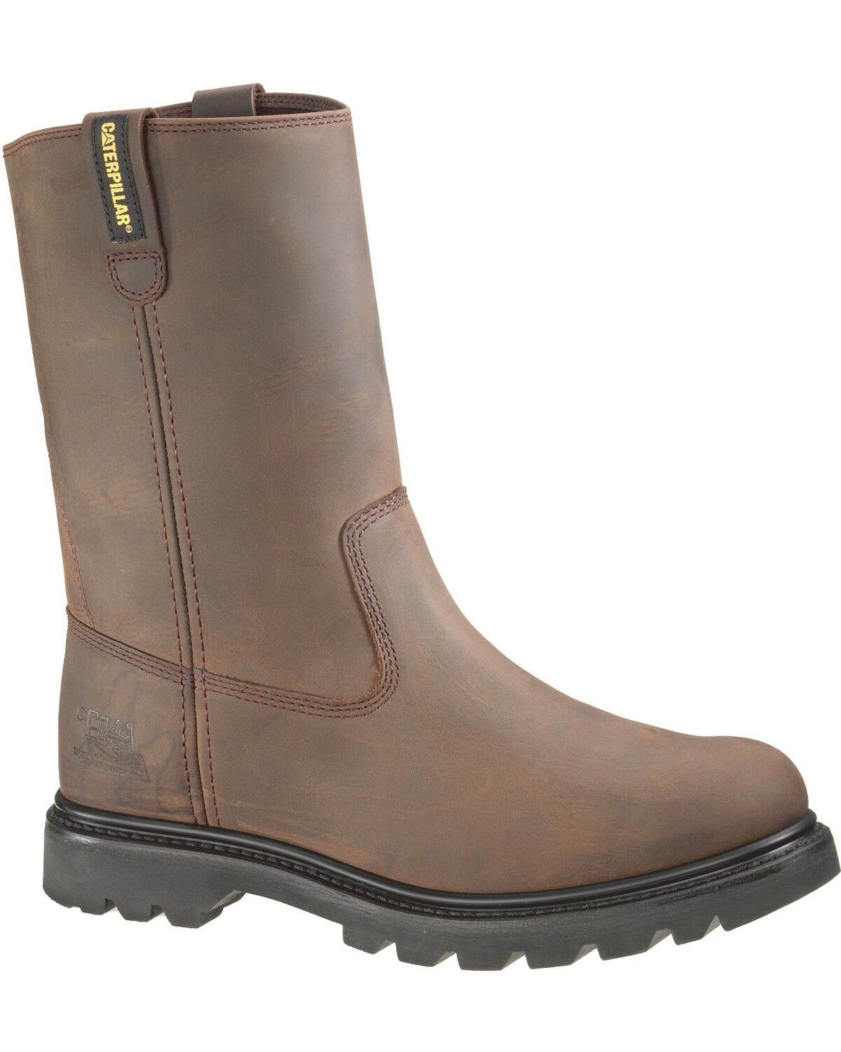 CAT Men's Revolver Steel Toe Work Boots, Brown, hi-res