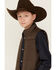 Image #2 - Ariat Boys' Insulated Vest, Brown, hi-res